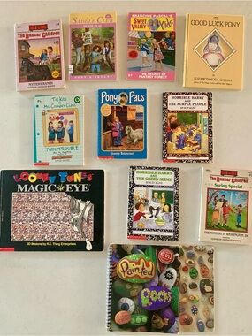 Vintage 90s Book Lot (11) - Sweet Valley, Klutz, Boxcar Children, Horrible Harry